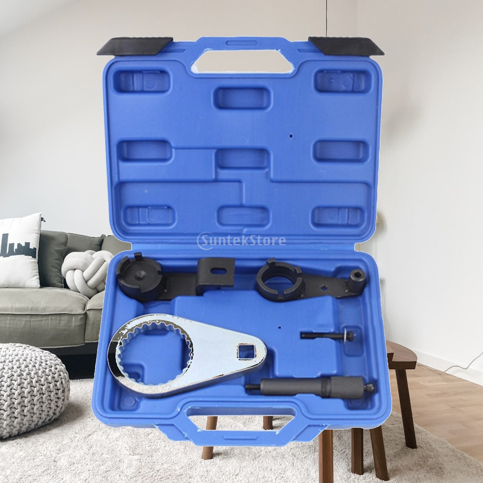 Workshop Tools Kit - Zware nokkenas-tijdsynchronisatievergrendelingsset van metaal, motoronderhoudsgereedschapset, werkplaatskit