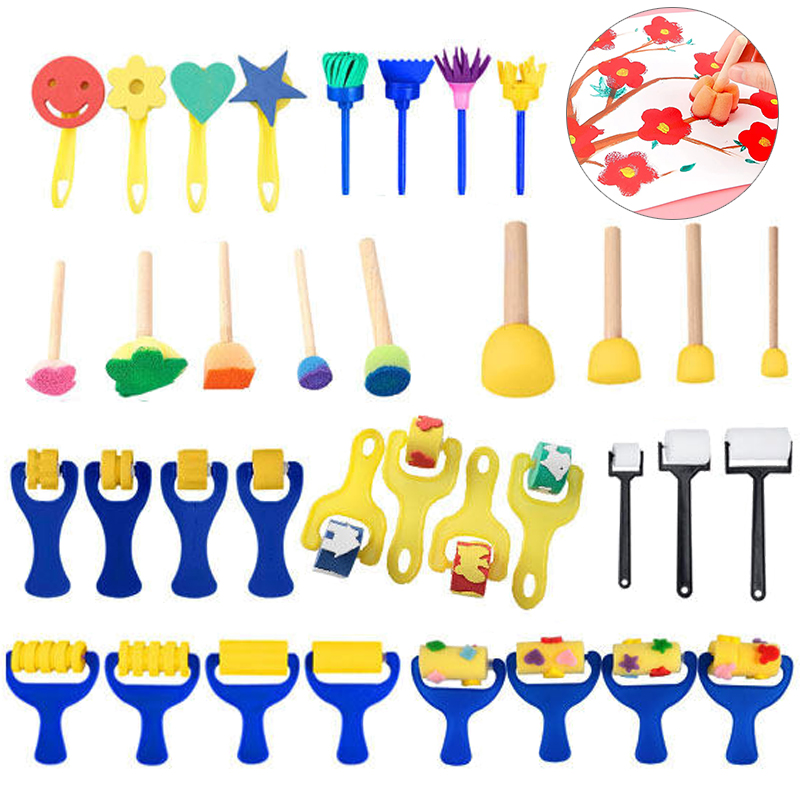Tools Workshop Kids - ﻿ Kinderen tekenen met sponsborstels Speelgoed