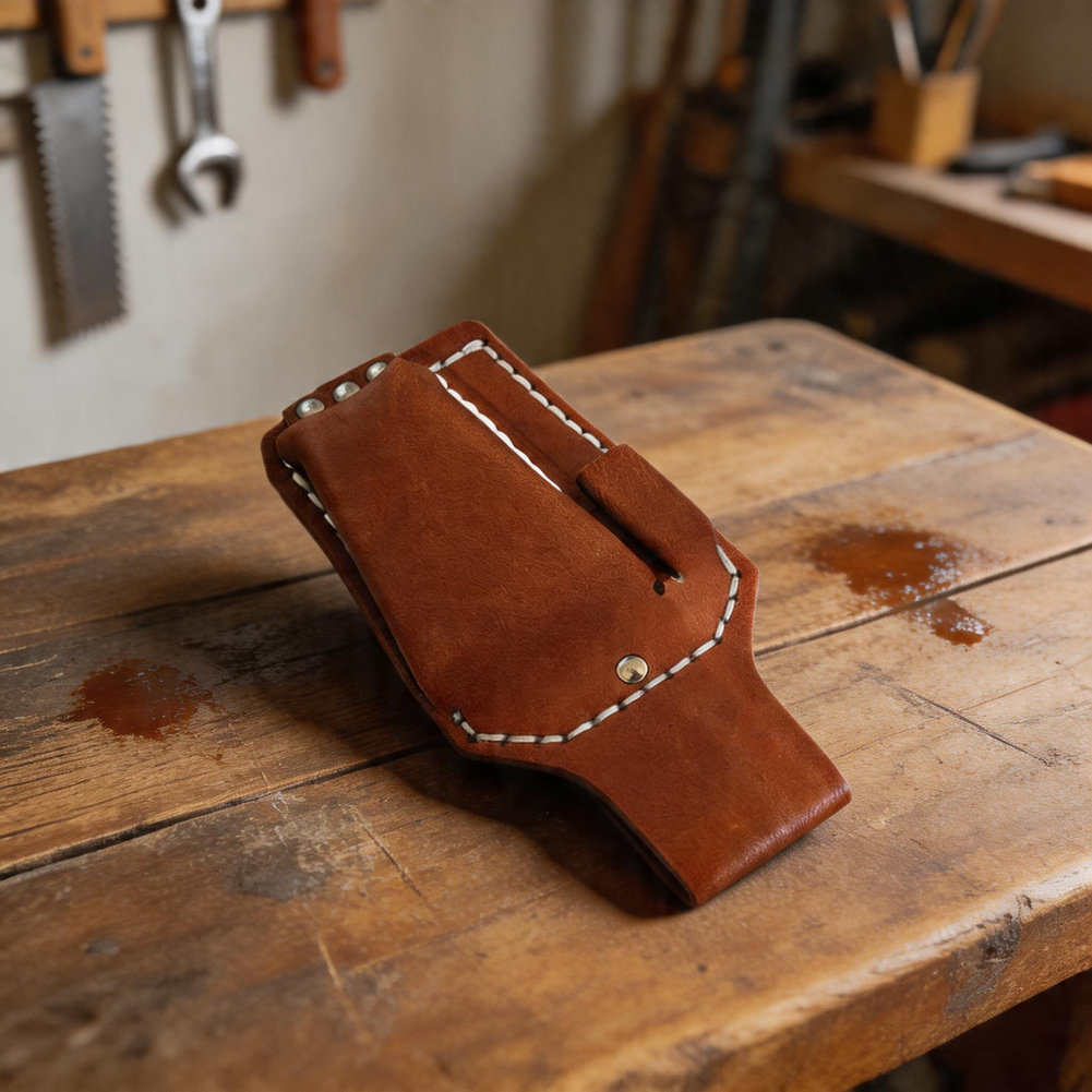 Workshop Layout Tools - Robuuste gereedschapskoffer van rundleer met versterkte