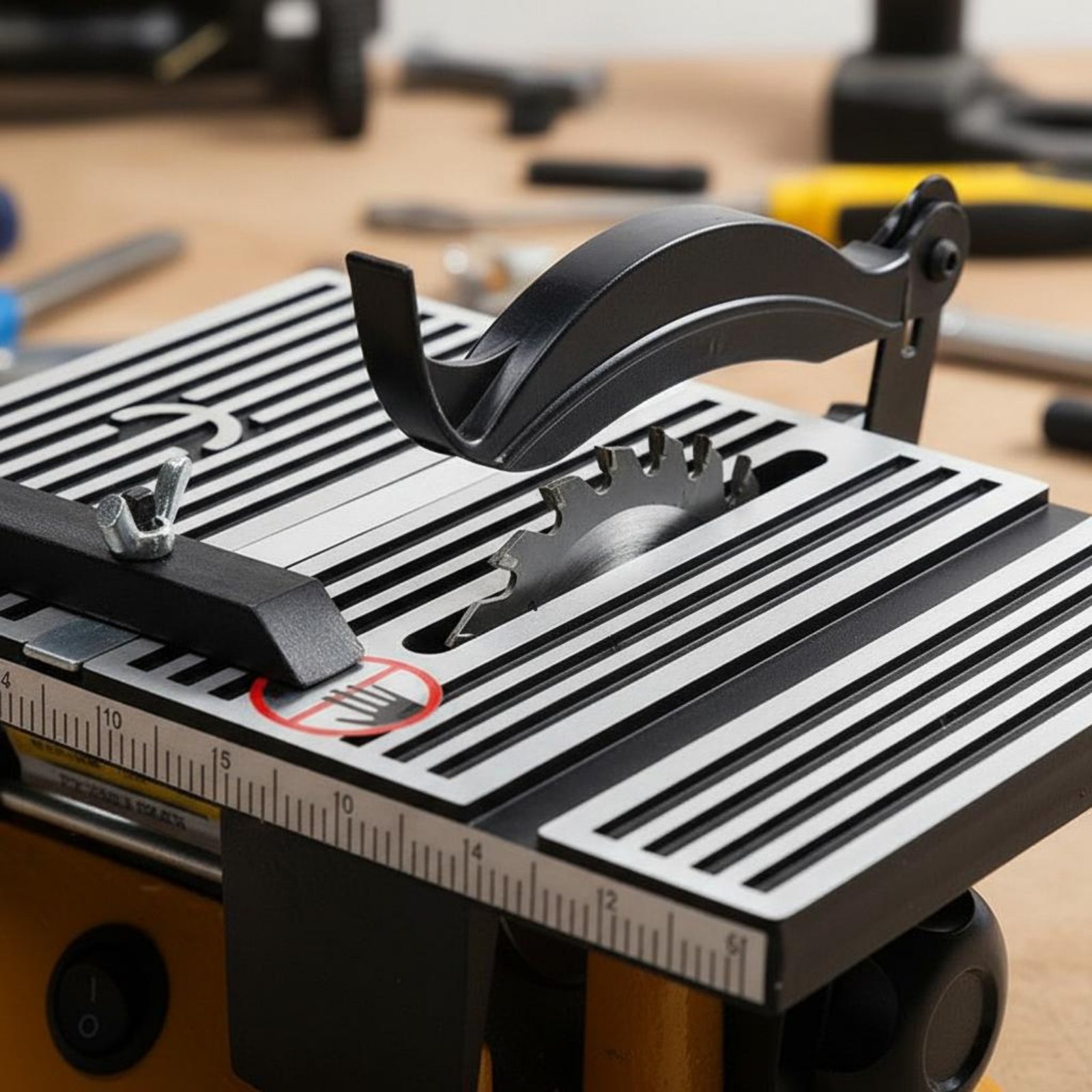 Workshop Cutting Tools - Mini-tafelzaag Draagbare miniatuur-bankzaag Snijmachine Geluidsarm elektrisch