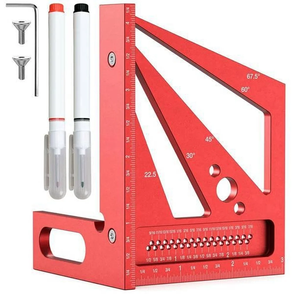 Workshop Layout Tools - Rode 3D Multi-hoek Meetliniaal Geodriehoek Voor