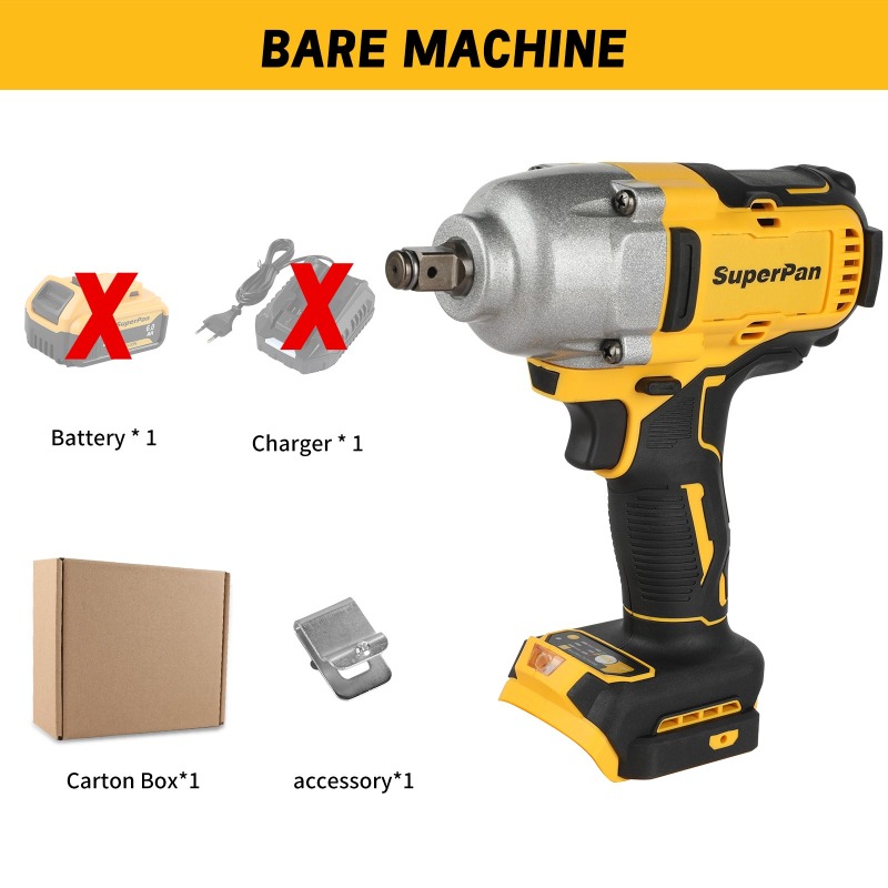 Tools In Electrical Workshop - Hoge Koppel Accu-slagmoersleutel (kale unit), 1396Nm