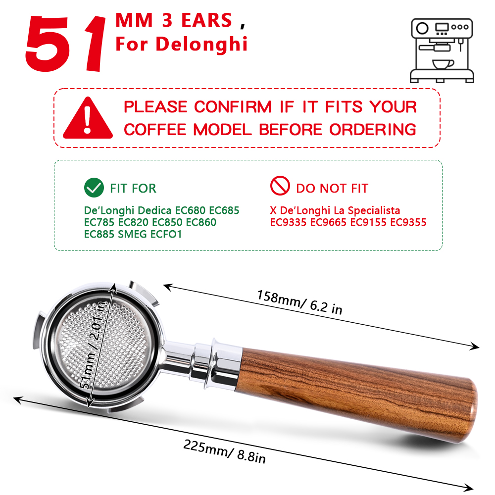 51mm Koffie Bodemloze Filterho - Hand Tools Mechanical Workshop recensie en prijs