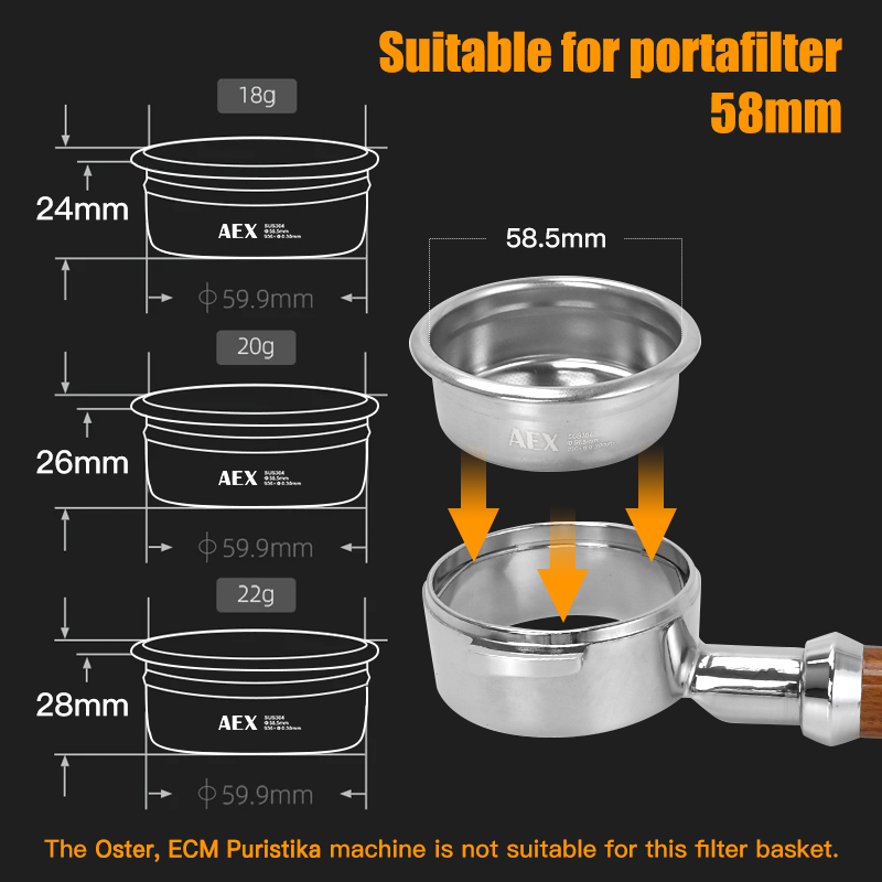 Koffiefiltermand 58MM AEX Nauw - Hand Tools Mechanical Workshop recensie en prijs